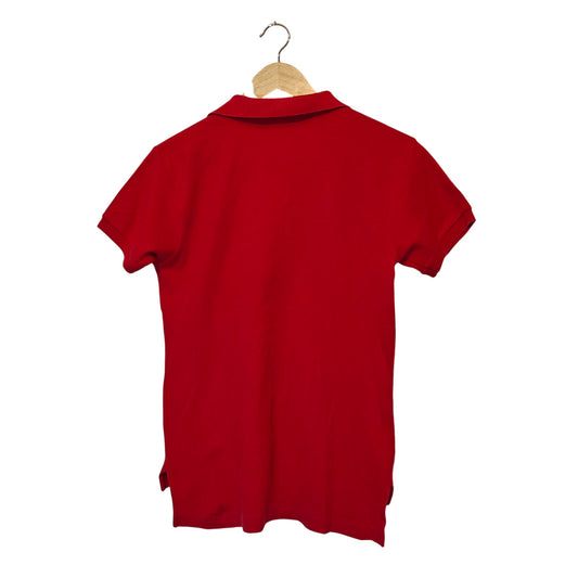 Red Classic Fit Cotton Polo Shirt
