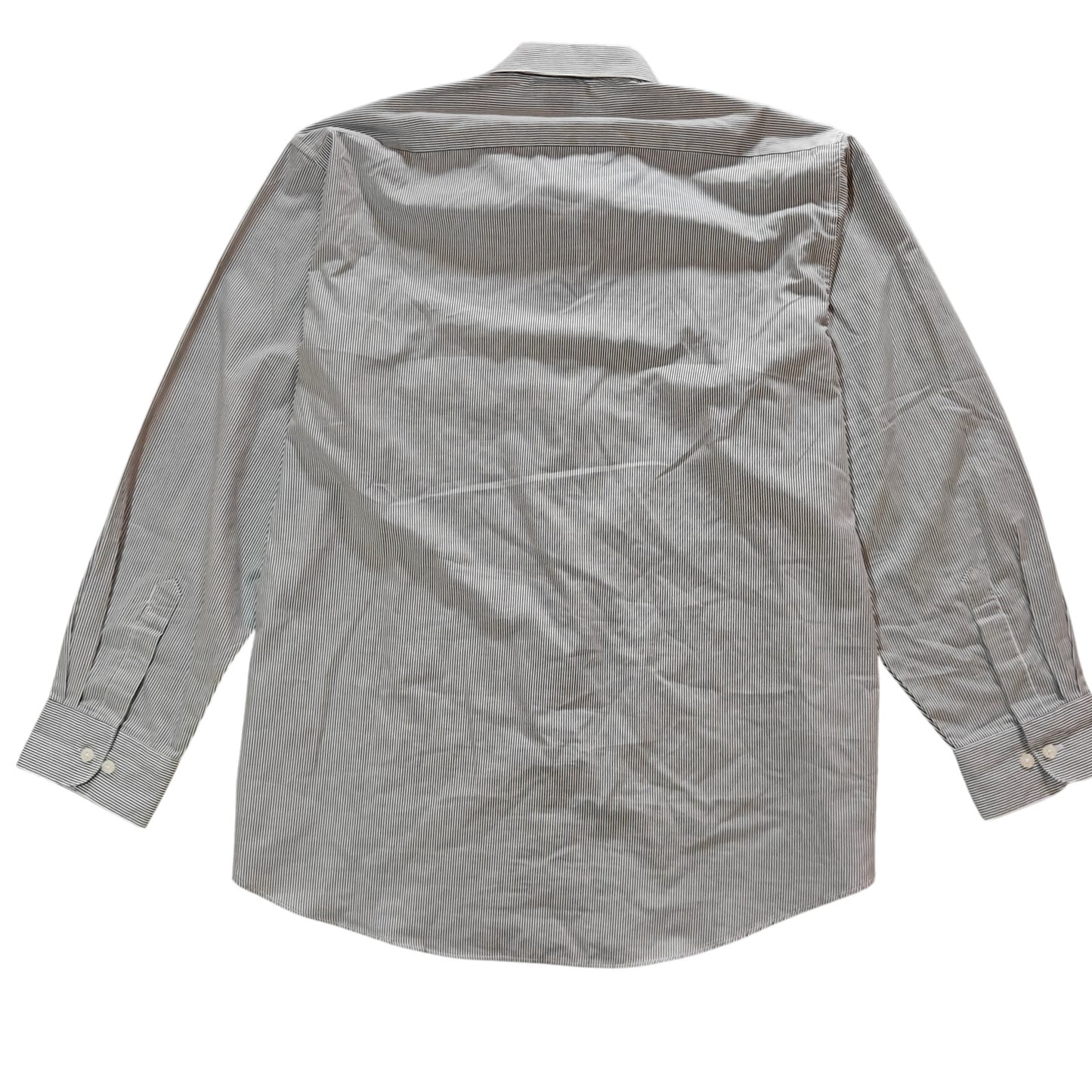 Cardinal Embroidered Striped Button Up Shirt