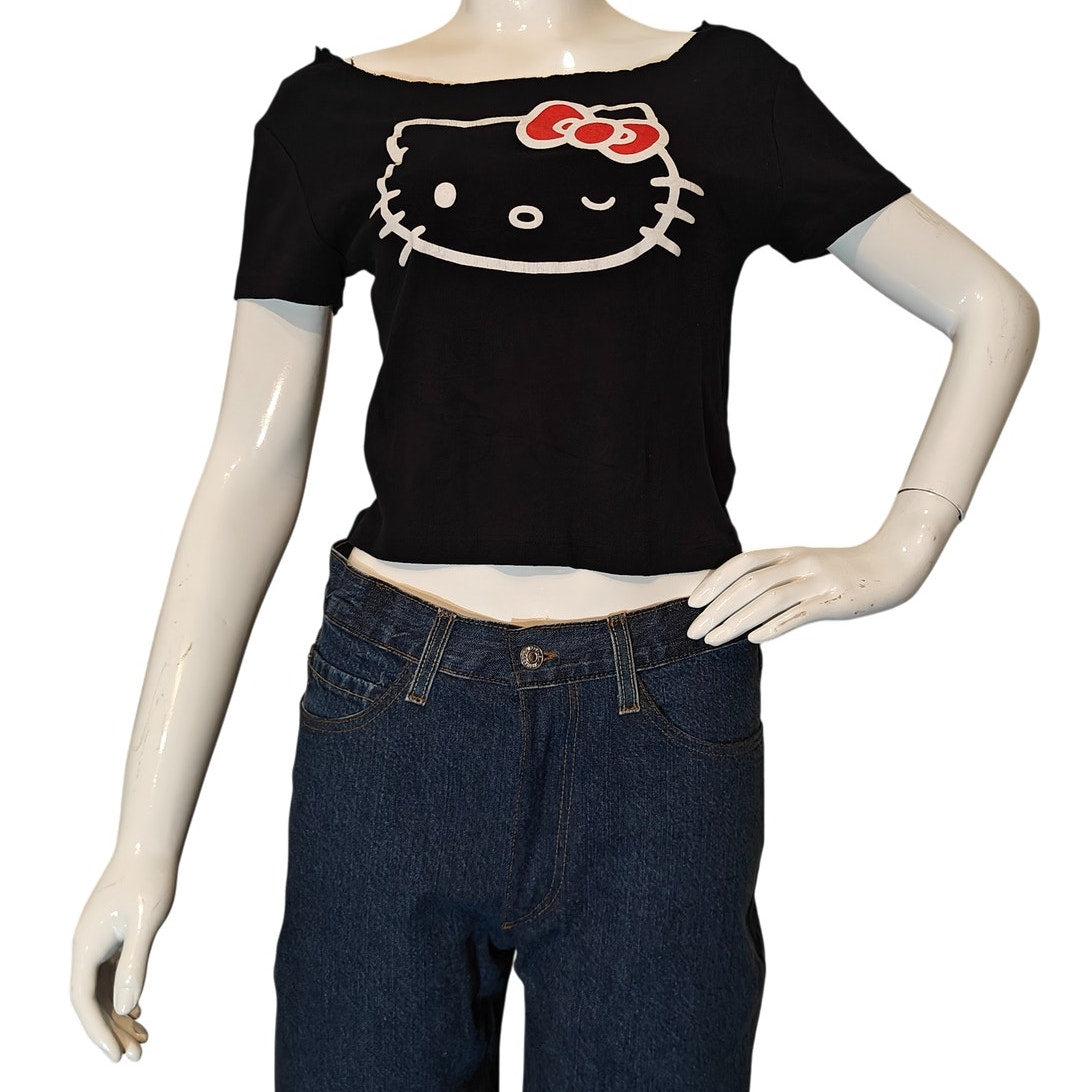 Black Hello Kitty Graphic Tee
