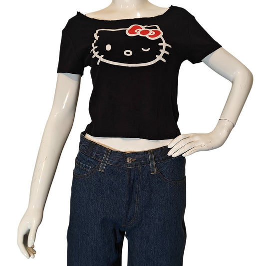 Black Hello Kitty Graphic Tee