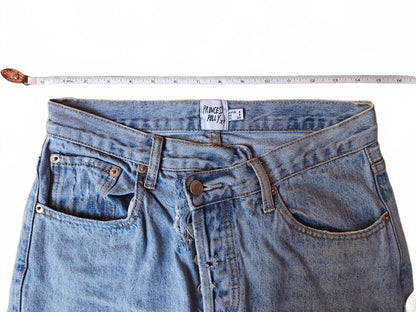 Straight Leg Light Wash Crossover Jeans Size 6