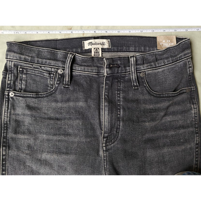Washed Black High-Rise Skinny Jeans