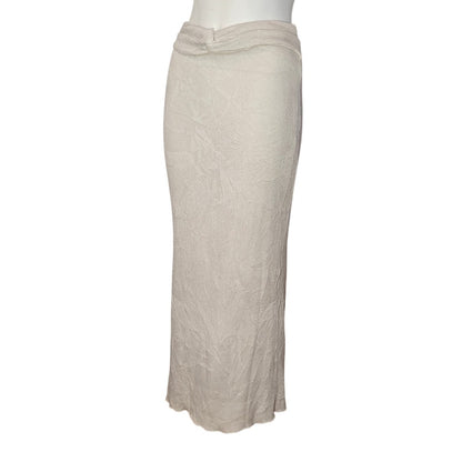 Cream Knit Maxi Skirt