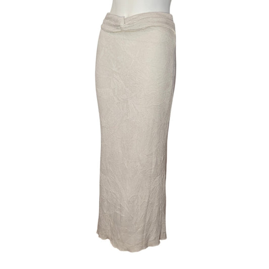 Cream Knit Maxi Skirt