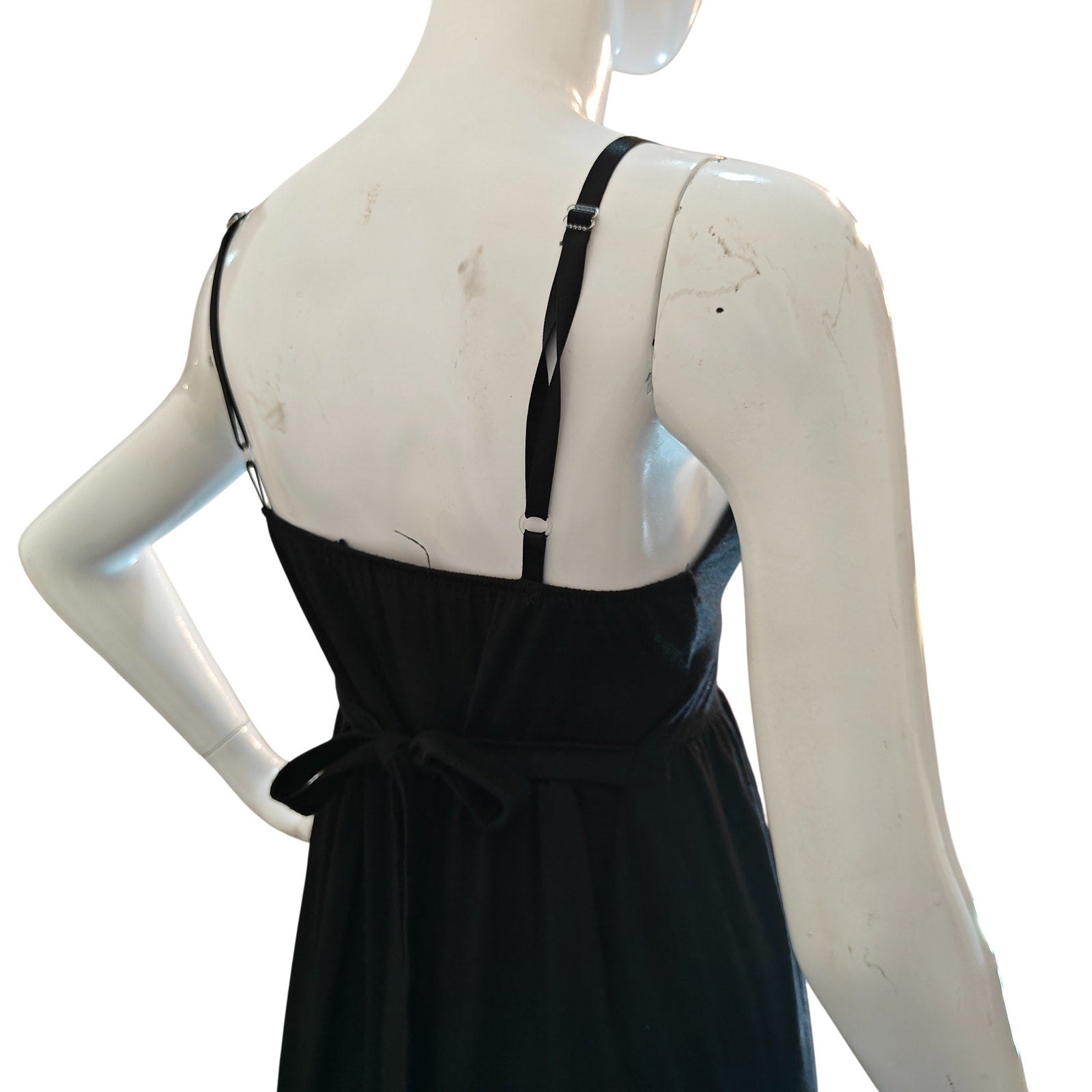 Black Empire Waist Spaghetti Strap Dress