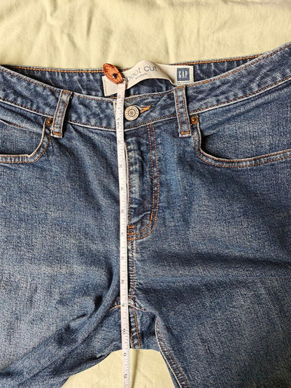 Bootcut Stretch Cropped Jeans Size 6