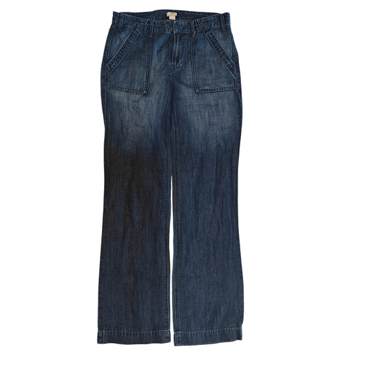 Wide Leg High Rise Denim Pants