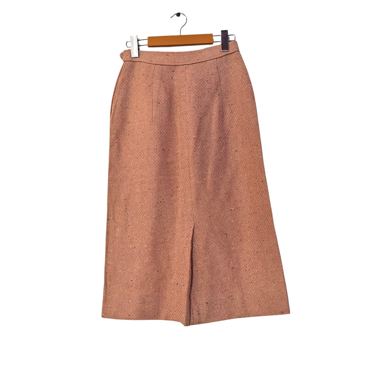 Vintage 70s Wool Tweed Midi Skirt