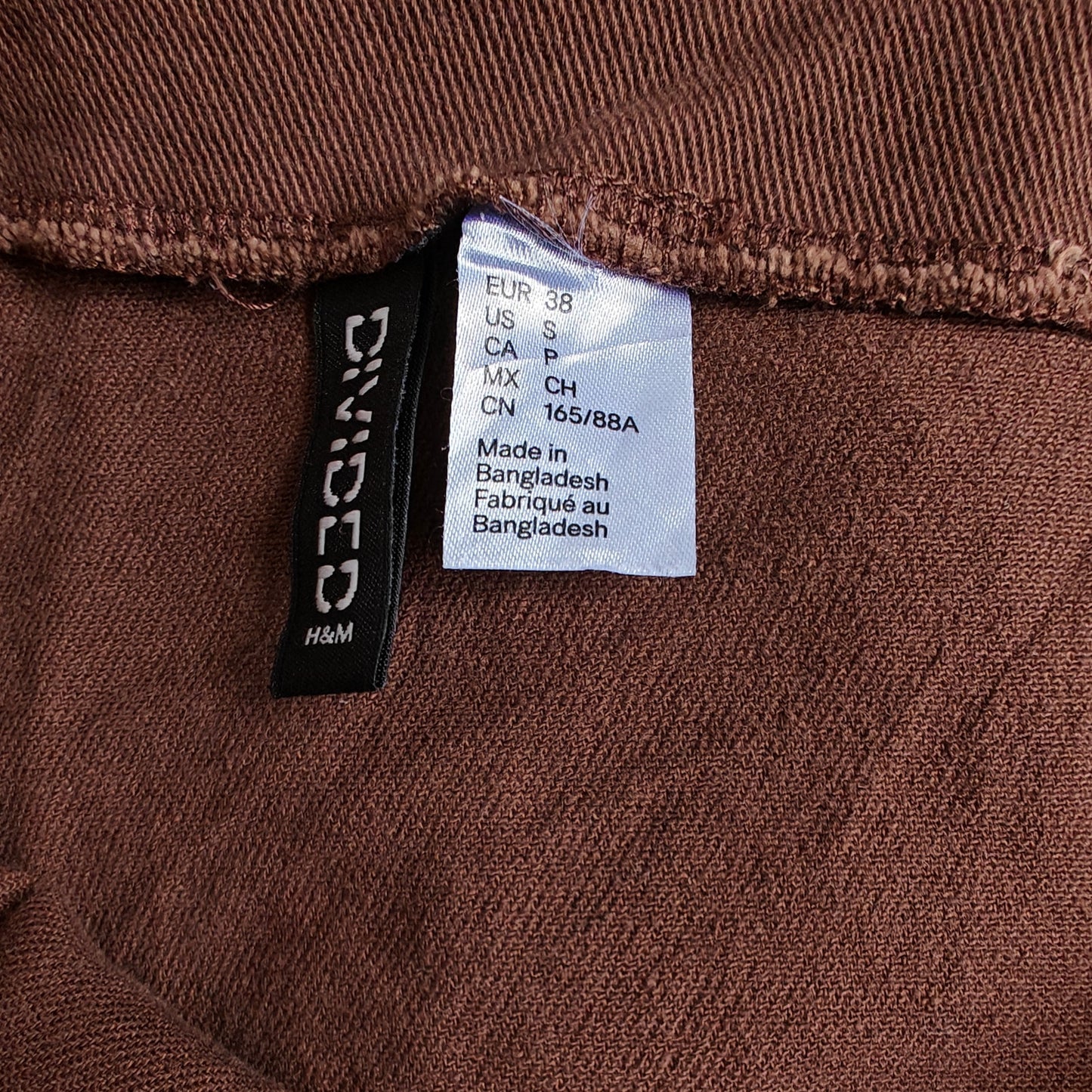 Brown Denim Bodycon Mini Dress