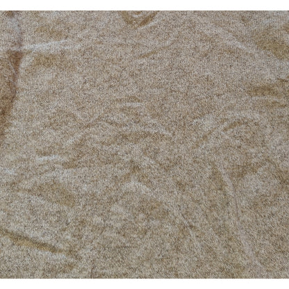 Beige Heathered Quarter Zip Pullover Sweater
