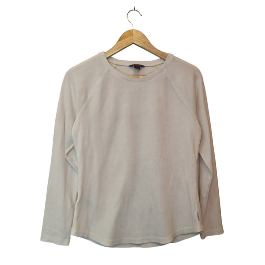 Cream Waffle Knit Thermal Top
