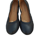 Emmie Black Leather Ballet Flats
