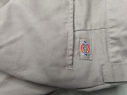 Khaki Flat Front Cargo Pants (Cropped)
