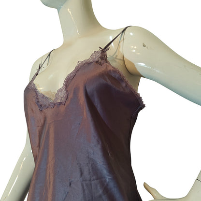Lavender Satin Slip Dress