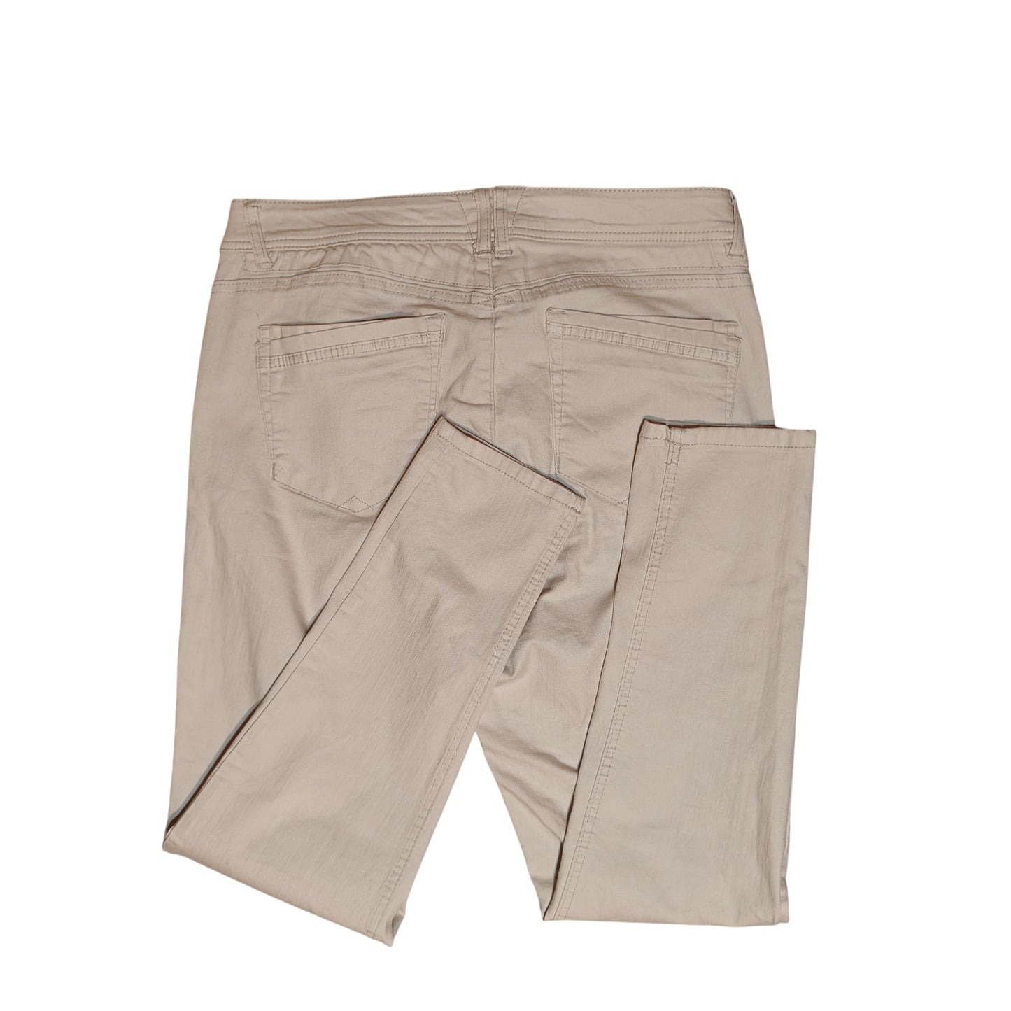 Cream Ab Solution Skinny Jeans