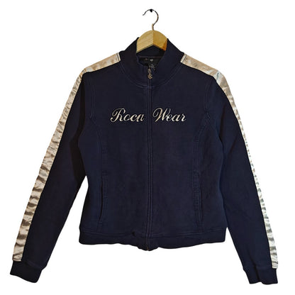 Vintage Navy Zip-Up Track Jacket
