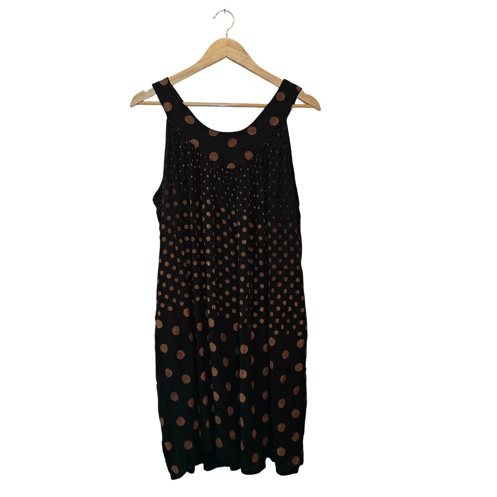 Black and Gold Polka Dot Dress
