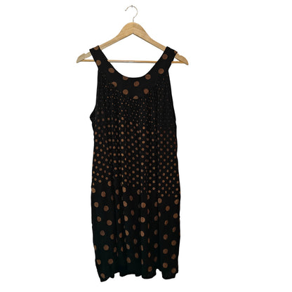 Black and Gold Polka Dot Dress