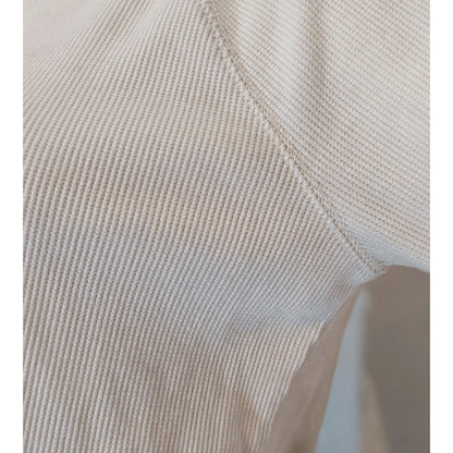 Cream Waffle Knit Thermal Top