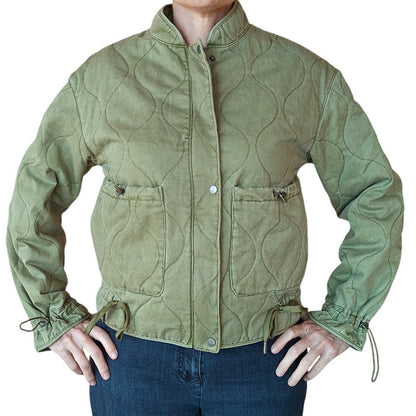 Olive Green Quilted Jacket