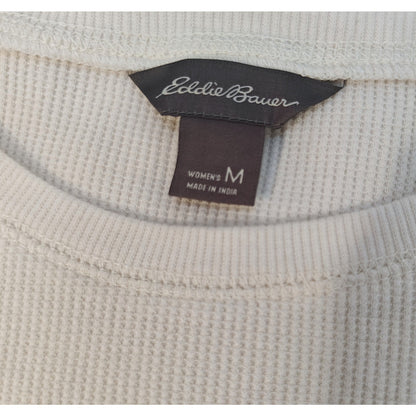 Cream Waffle Knit Thermal Top