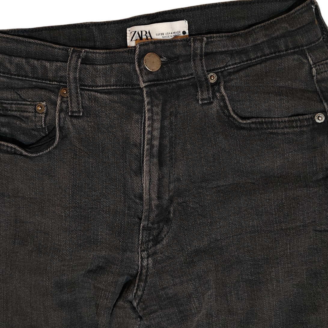 Black High Rise Skinny Ankle Jeans