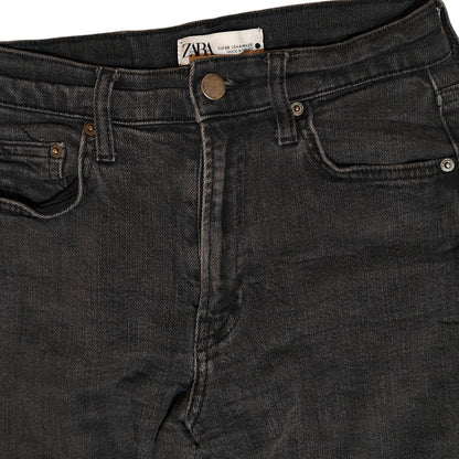 Black High Rise Skinny Ankle Jeans