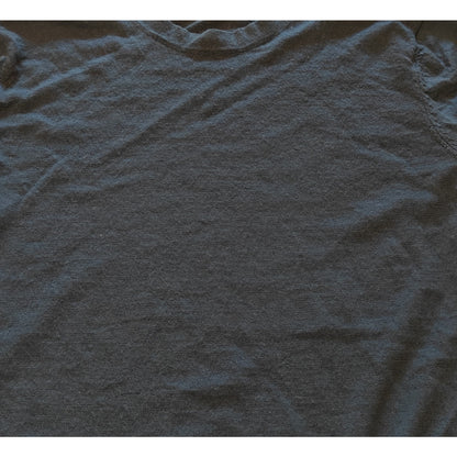 Dark Blue Merino Wool V-Neck Sweater