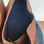 Brown Leather Wingtip Oxford Dress Shoes
