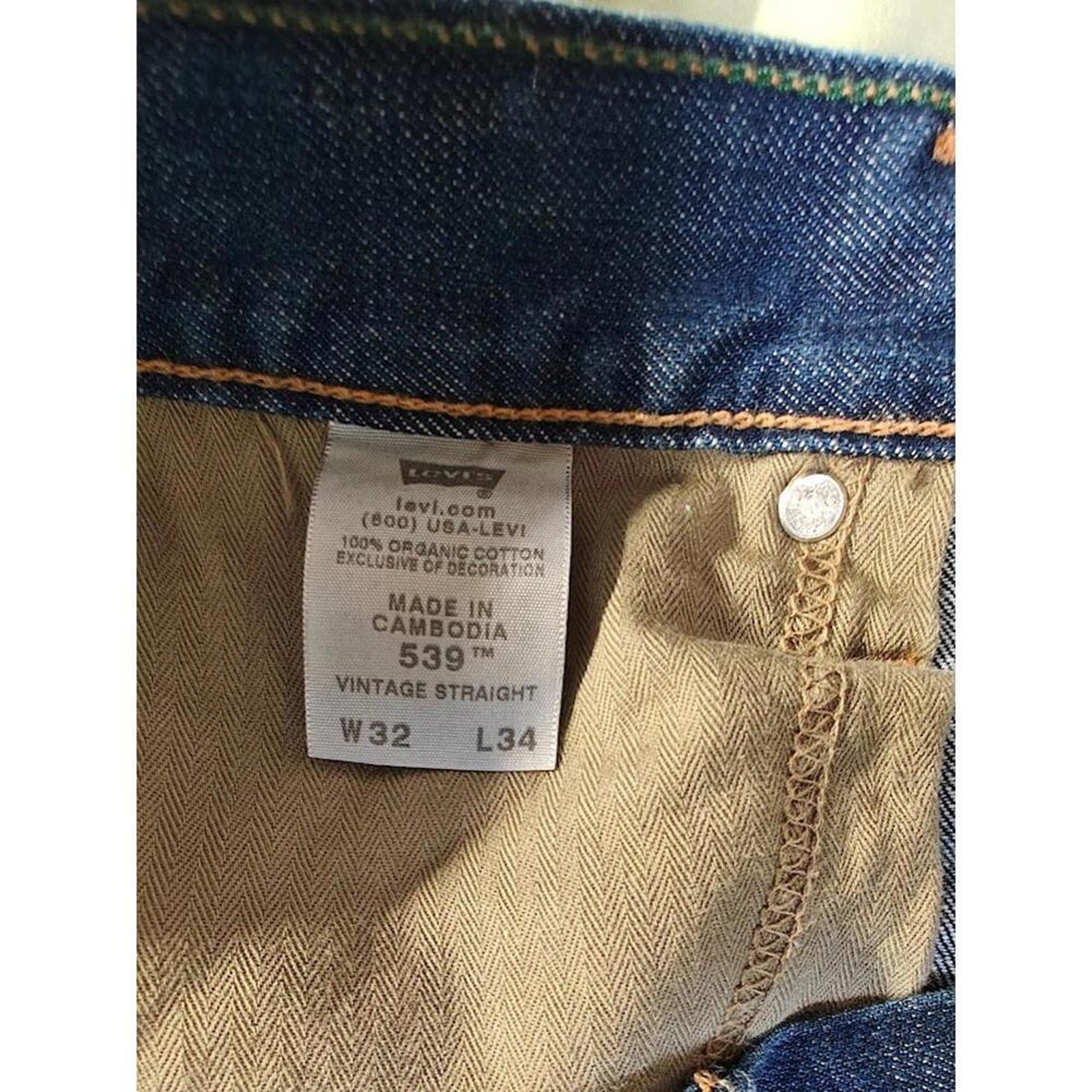 539 Straight Leg Vintage Jeans Size 32x34