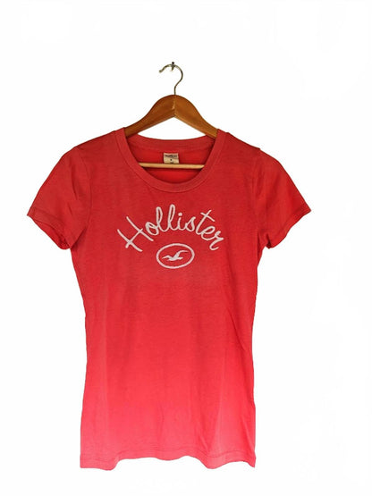 Red Hollister Graphic Logo T-Shirt