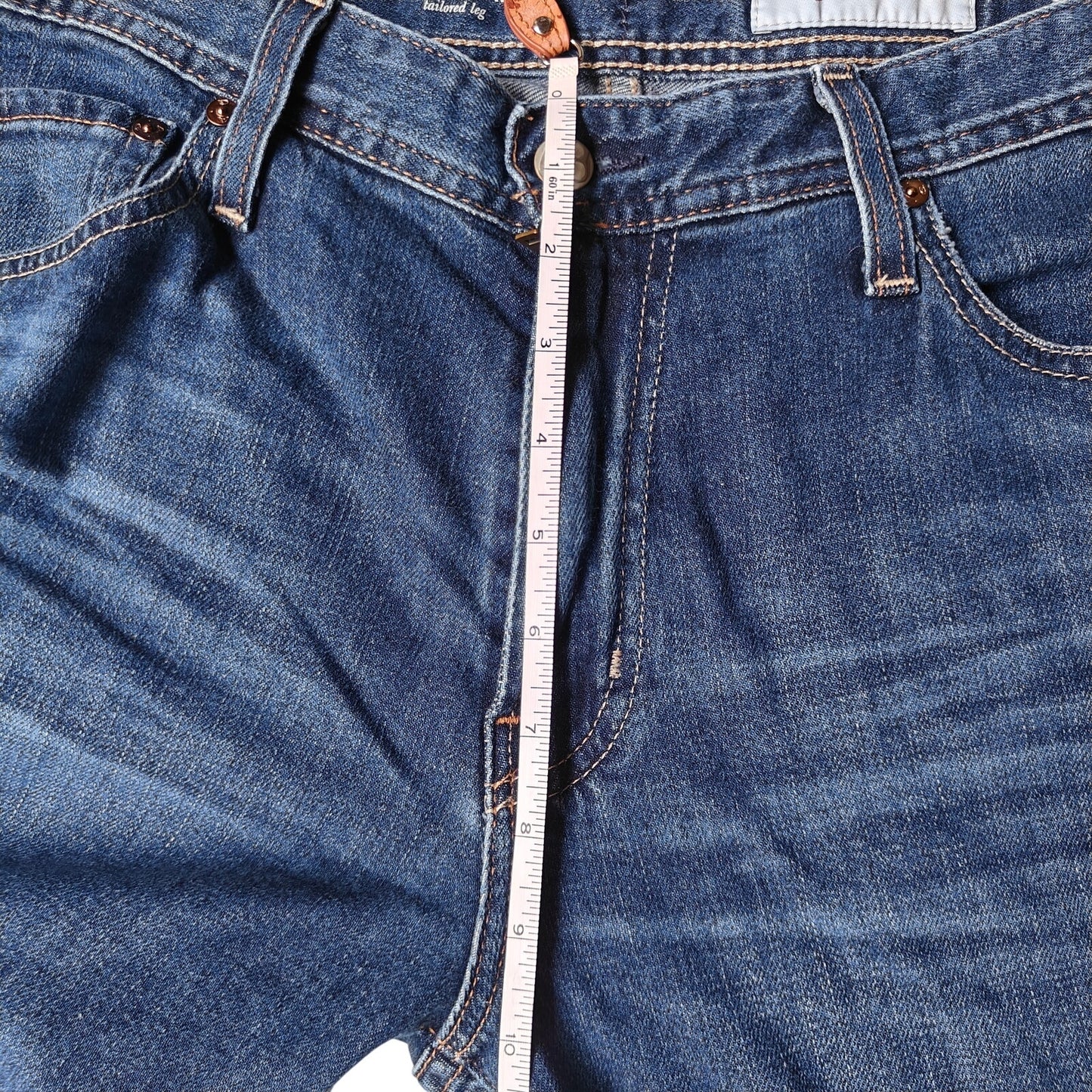 Slim Straight Dark Wash Jeans Size 34x32