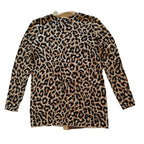 Leopard Print Open Cardigan Sweater
