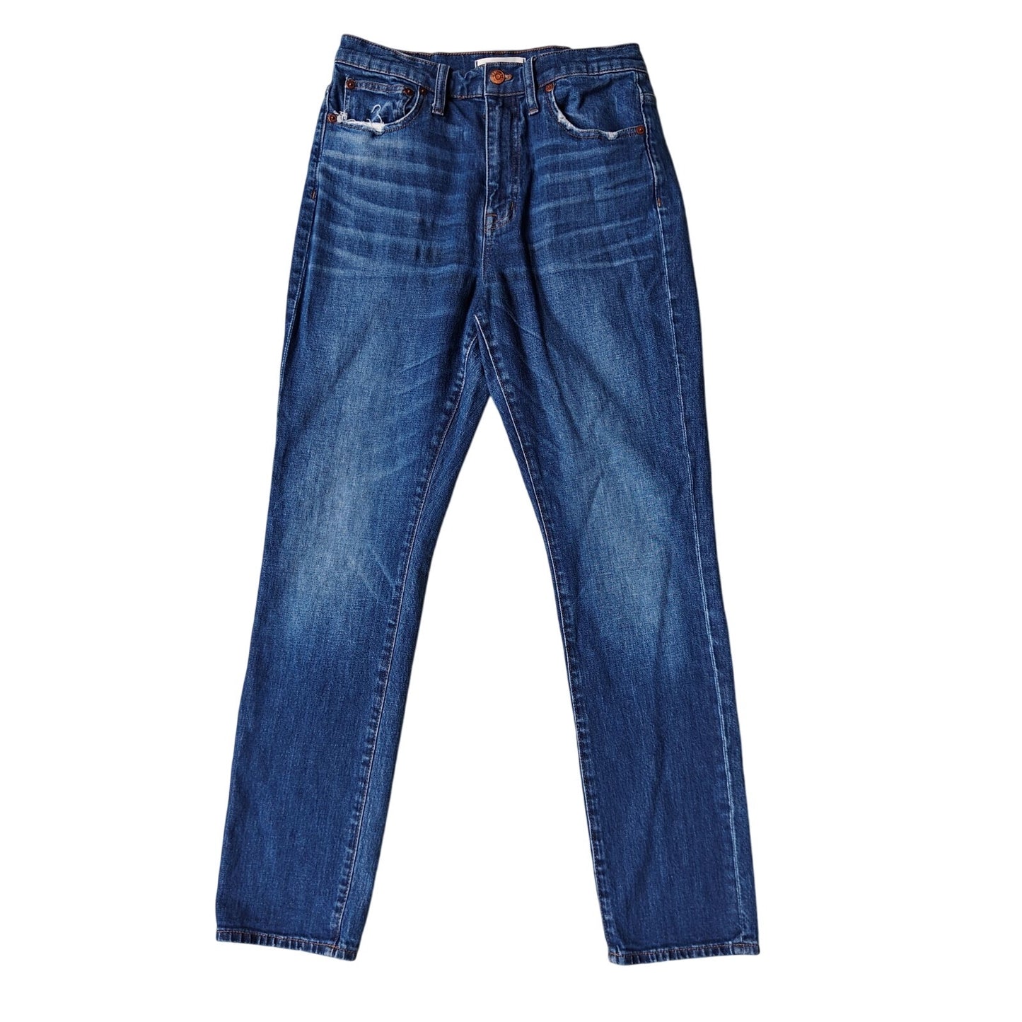 Medium Wash High Rise Slim Boyjean