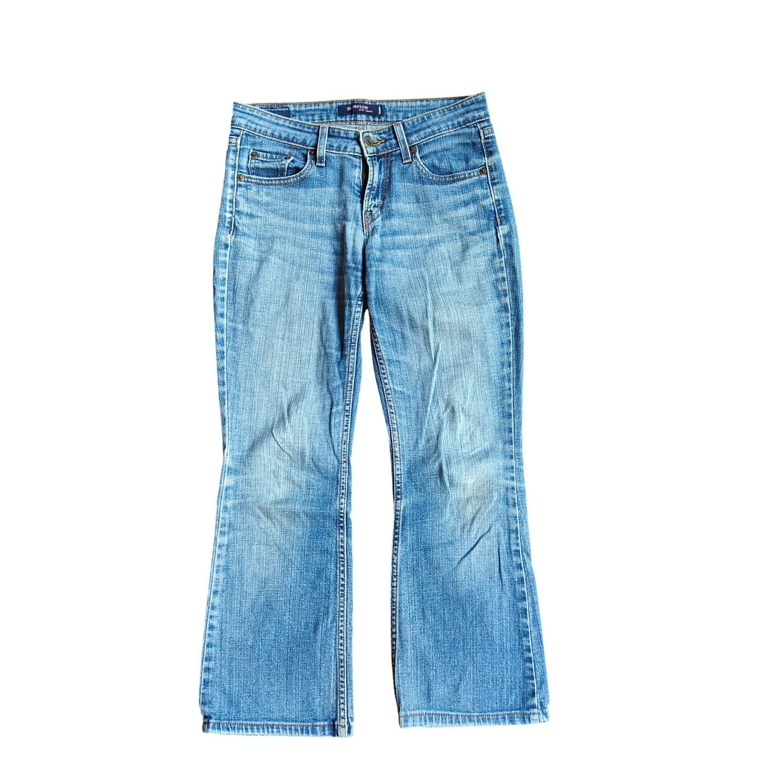 518 Low Rise Medium Wash Bootcut Jeans