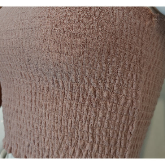 Pink Smocked Tube Top