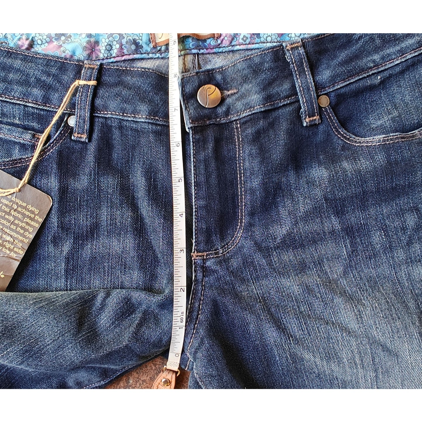 Paige Laurel Canyon Petite Jeans Womens 30 Bootcut Dark Wash NWT