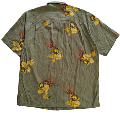 Silk Tencel Floral Hawaiian Shirt