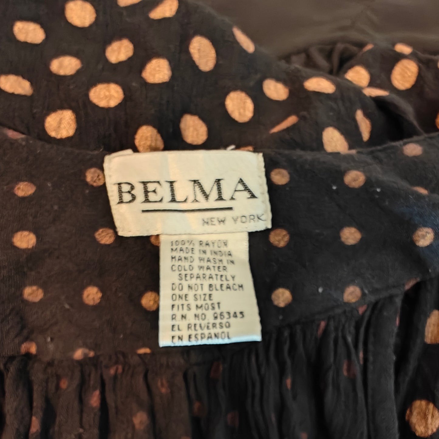Black and Gold Polka Dot Dress
