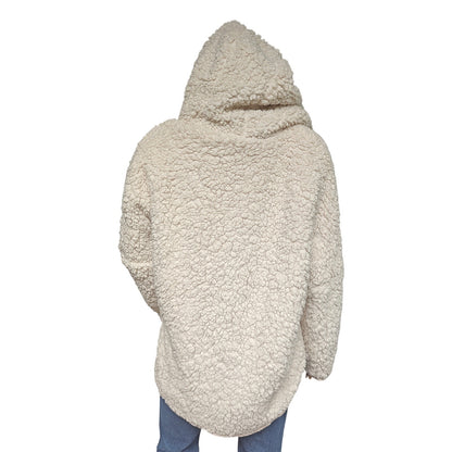 Reversible Sherpa Teddy Coat With Hood