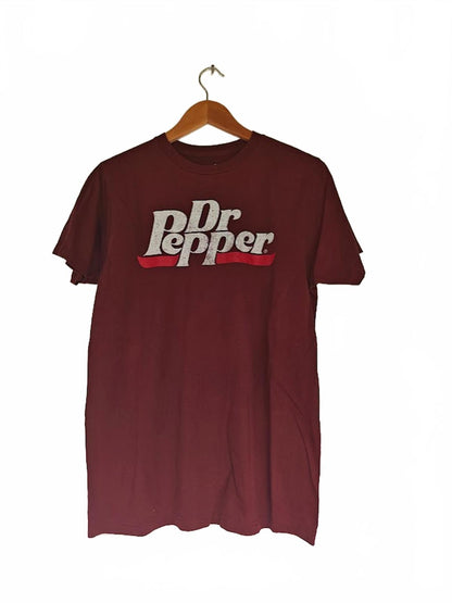 Maroon Vintage Style Dr Pepper Graphic T-Shirt