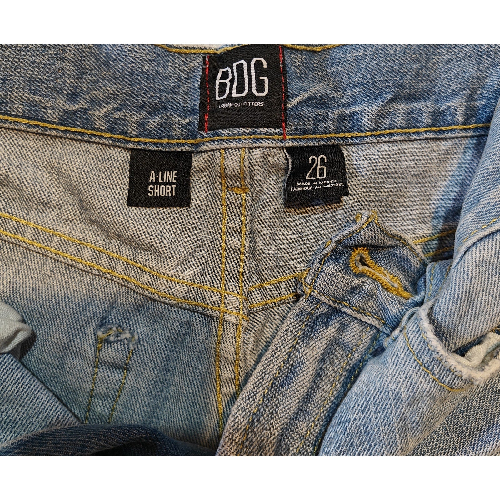 A-Line Denim Cut-Off Shorts Size 26