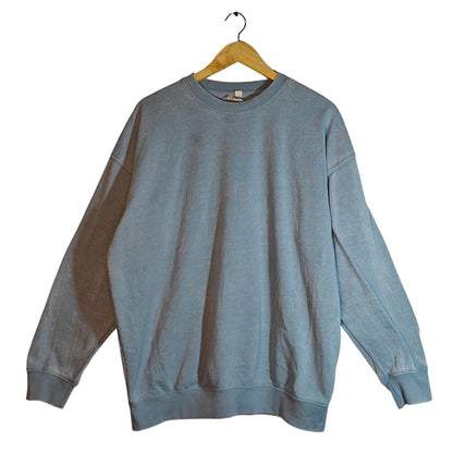 Light Blue Fleece Crewneck Sweatshirt
