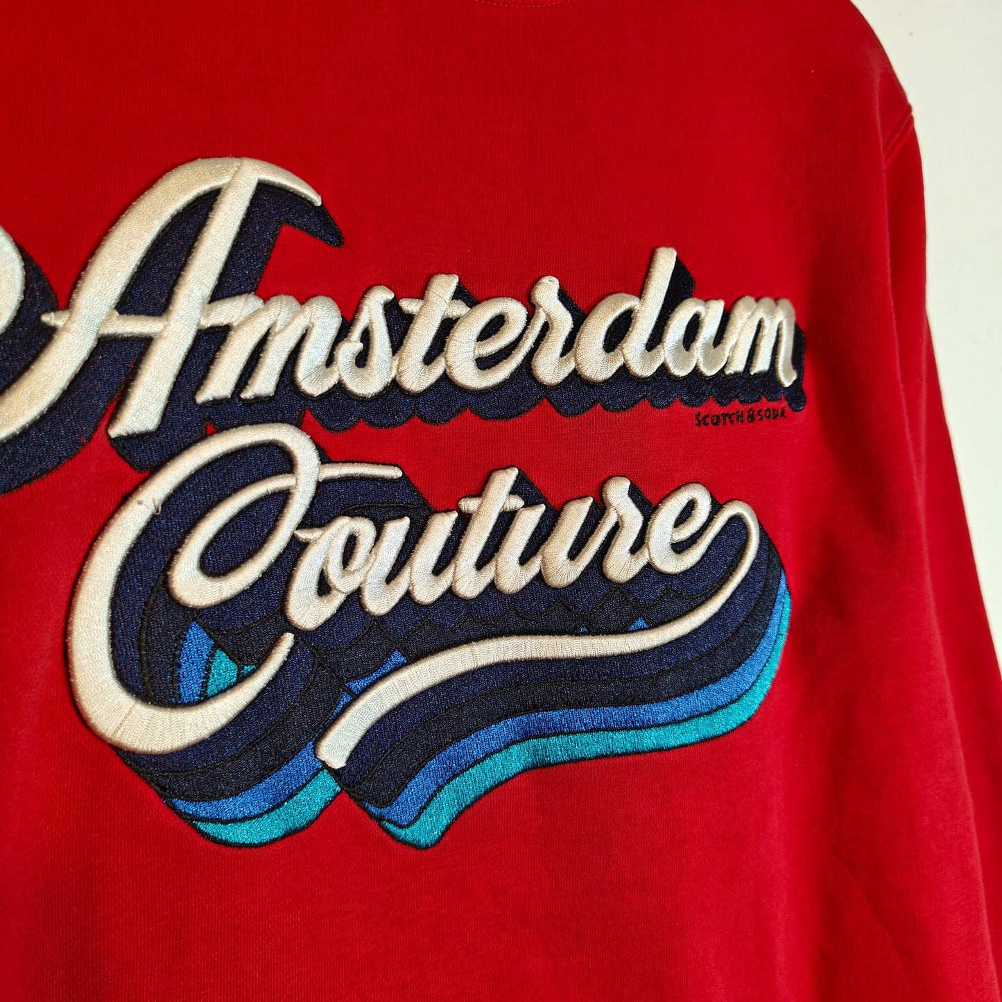 Red Amsterdam Couture Crewneck Sweatshirt
