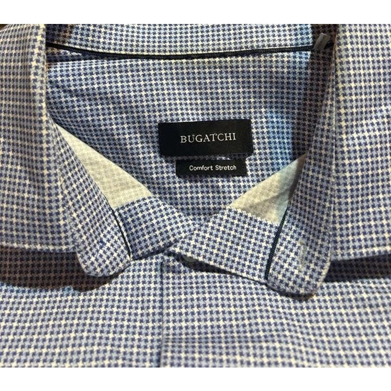 Comfort Stretch Micro Check Button Down