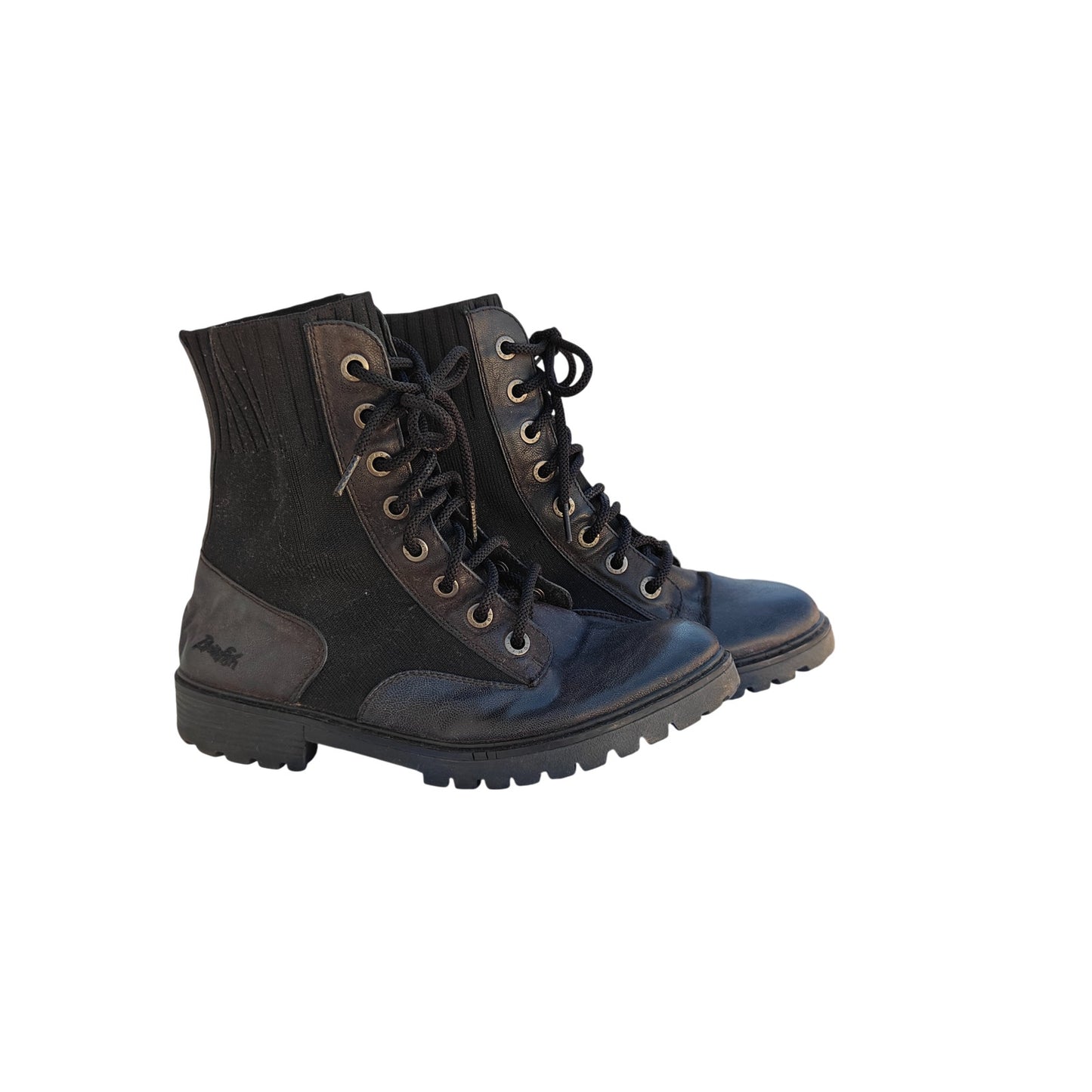 Black Lace Up Combat Boots