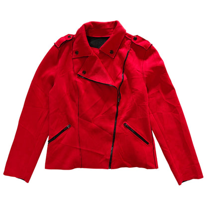 Red Moto Jacket