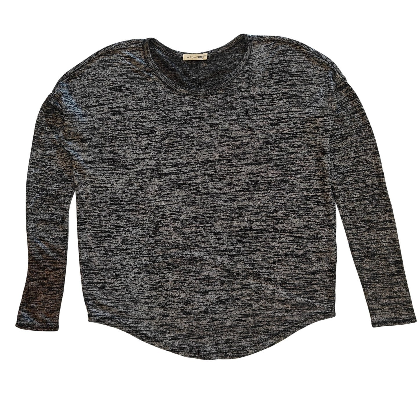Gray Marled Long-Sleeve Tee