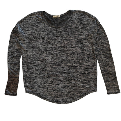 Gray Marled Long-Sleeve Tee