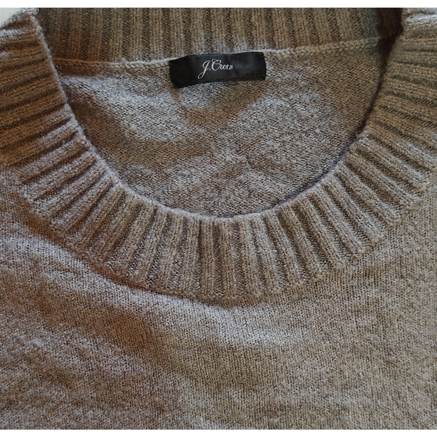 Gray and Yellow Chevron Fair Isle Knit Sweater